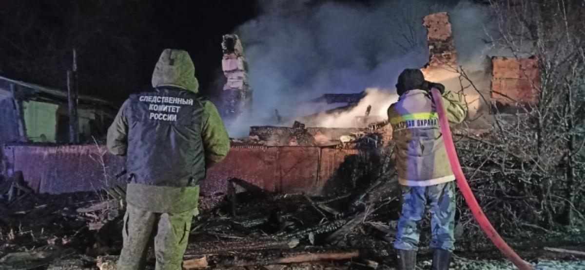 Под Саратовом мужчина сгорел в собственном доме