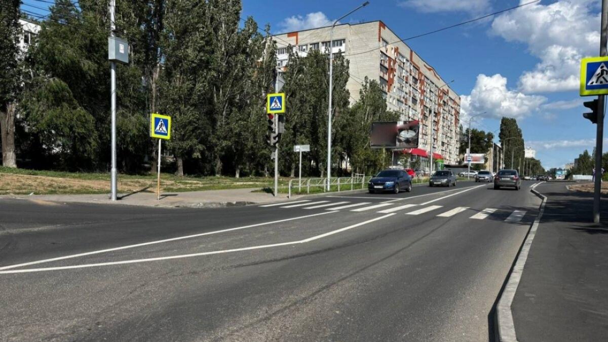 В Саратове завершили ремонт улицы Навашина по нацпроекту Президента
