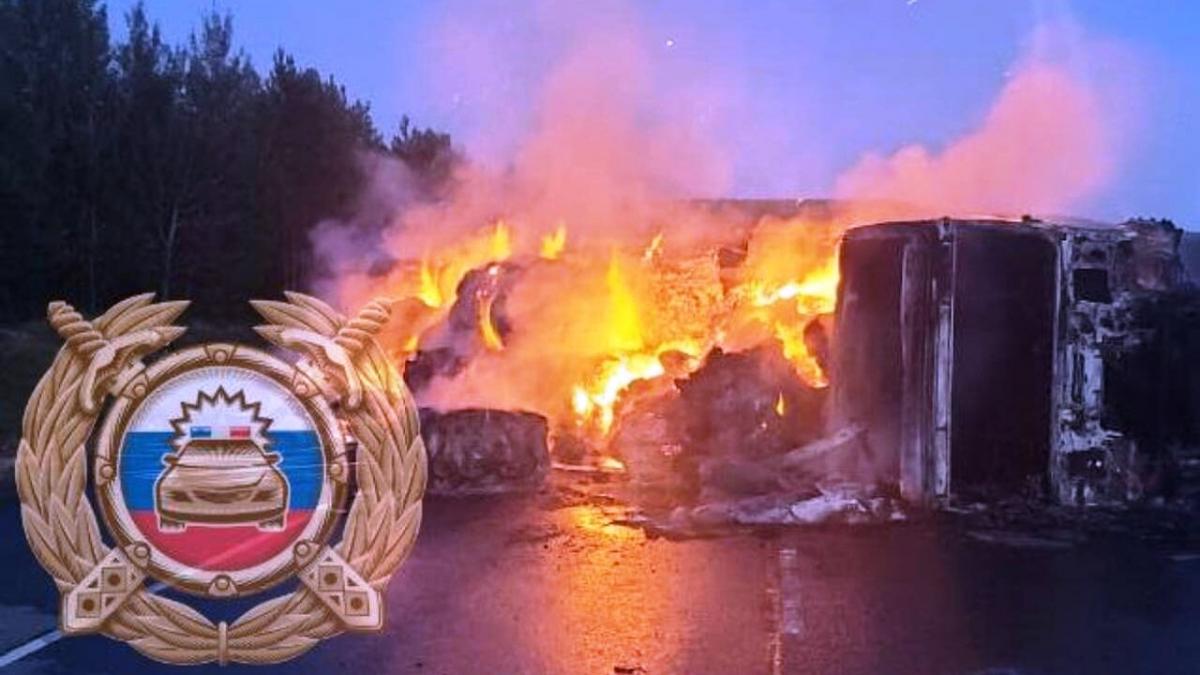 В жутком ДТП под Саратовом погиб водитель загоревшейся «Мазды»
