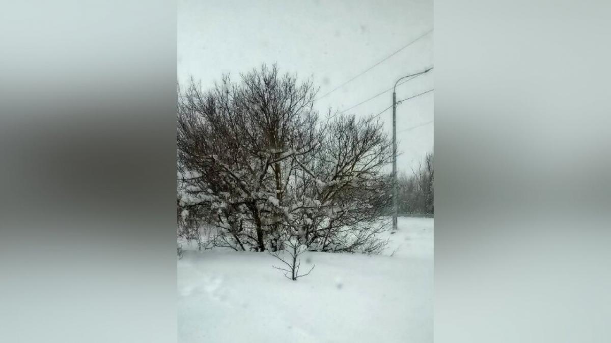 На районы Саратовской области обрушился сильный снегопад