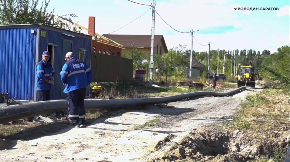В Саратове начали подводить инфраструктуру к участкам многодетных 