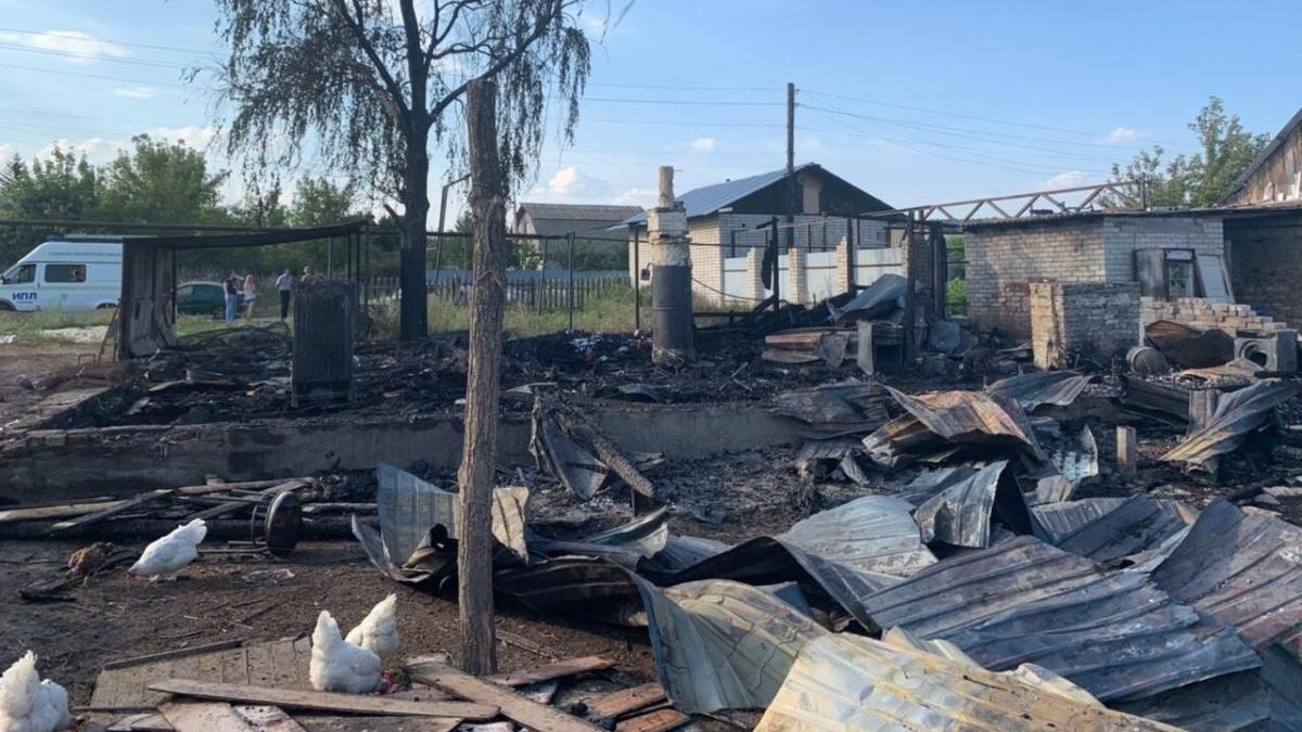 В Гагаринском районе сгорел частный дом
