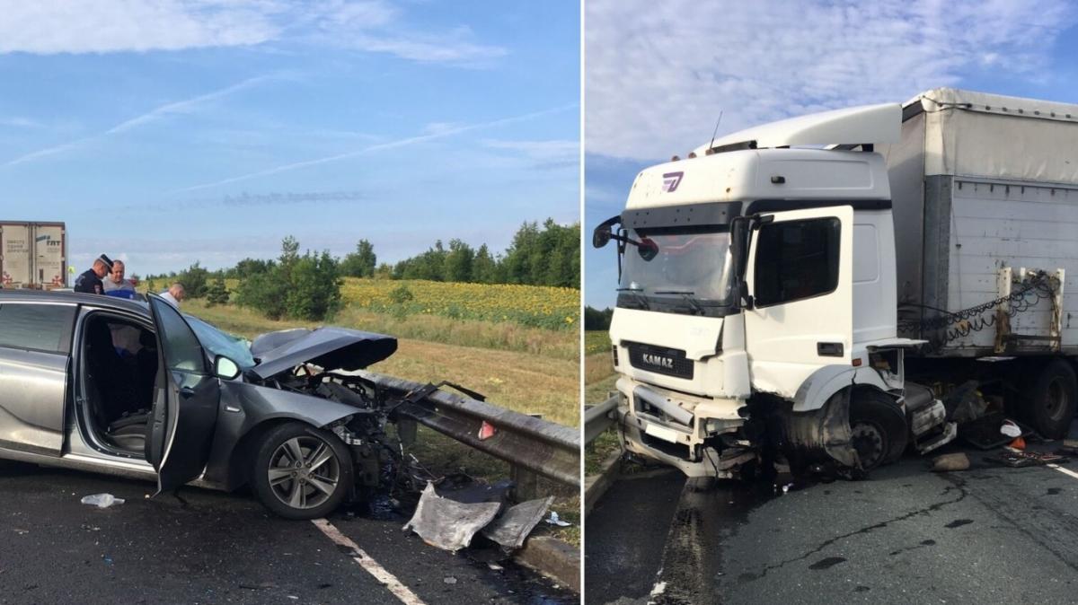 2 ребенка и женщина пострадали в ДТП с КамАЗом под Саратовом