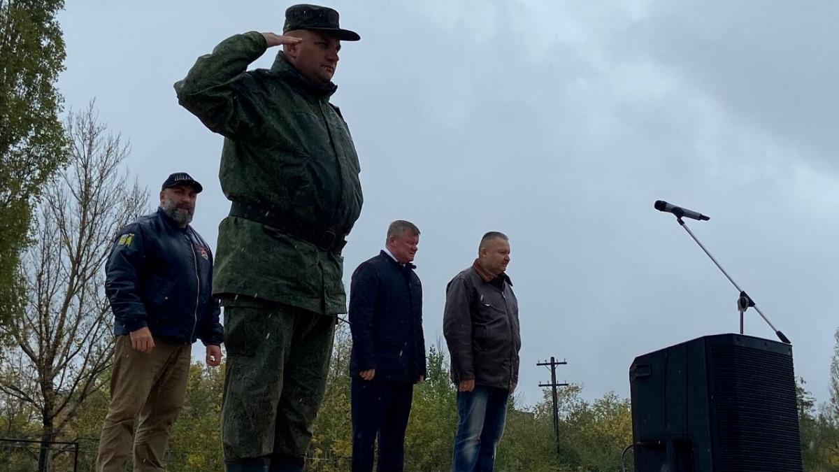 Исаев проводил призванных в ходе частичной мобилизации саратовцев