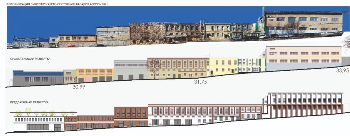 Власти Саратова сообщили, как будут выглядеть фасады зданий на Новой Набережной после обновления