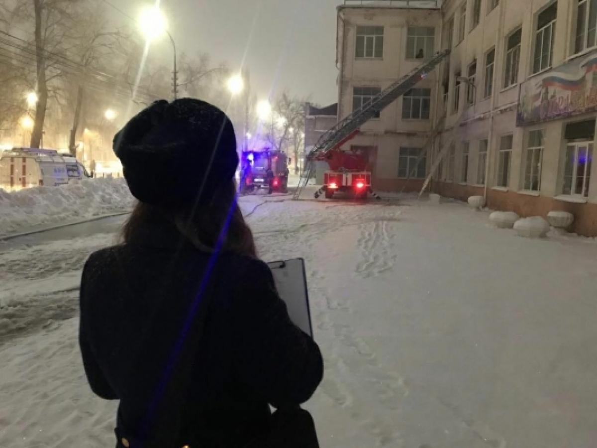 В СК назвали возможную причину пожара в саратовской школе № 18 
