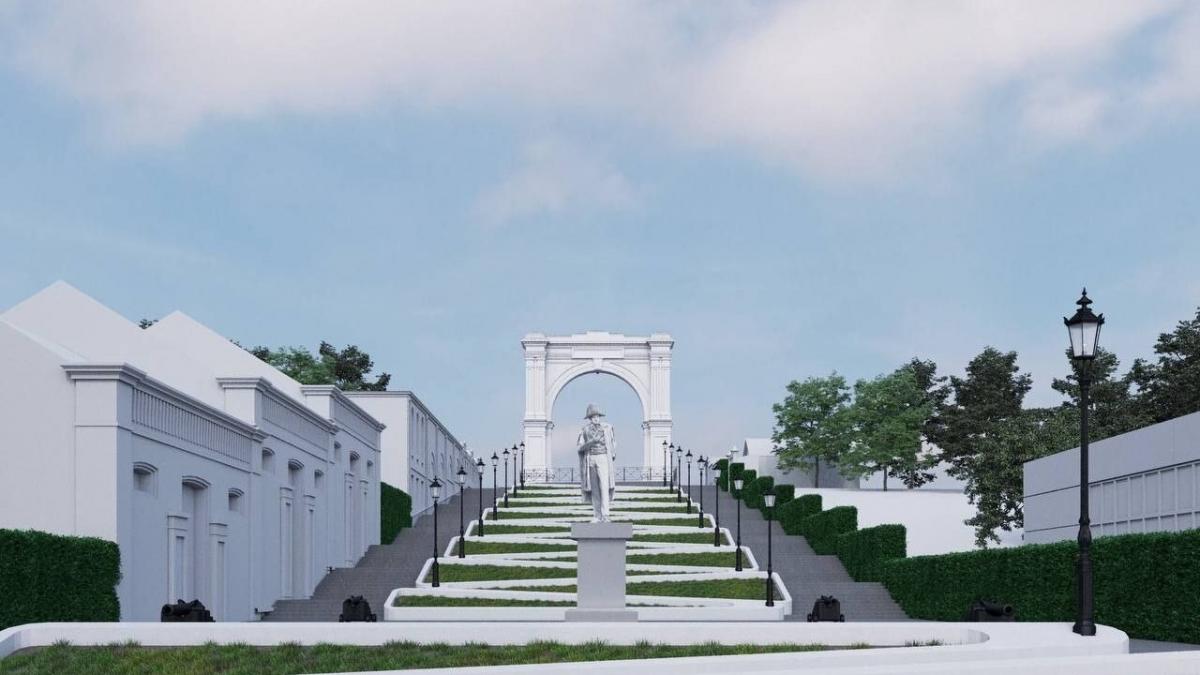 В Саратове памятник Ушакову установят у Триумфальной арки