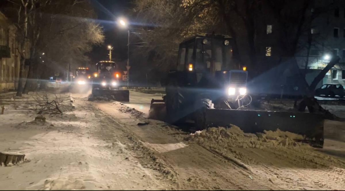 В Энгельсском районе устранили почти все последствия снежного урагана