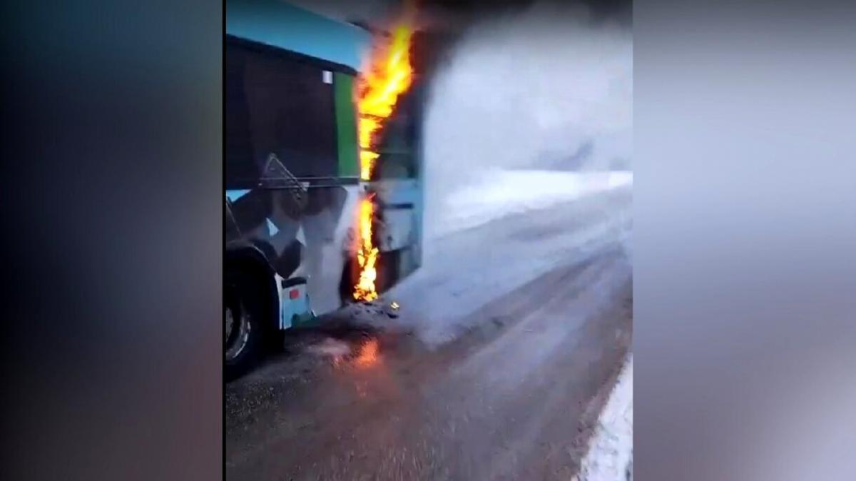 В Саратове возник пожар в автобусе на маршруте №36