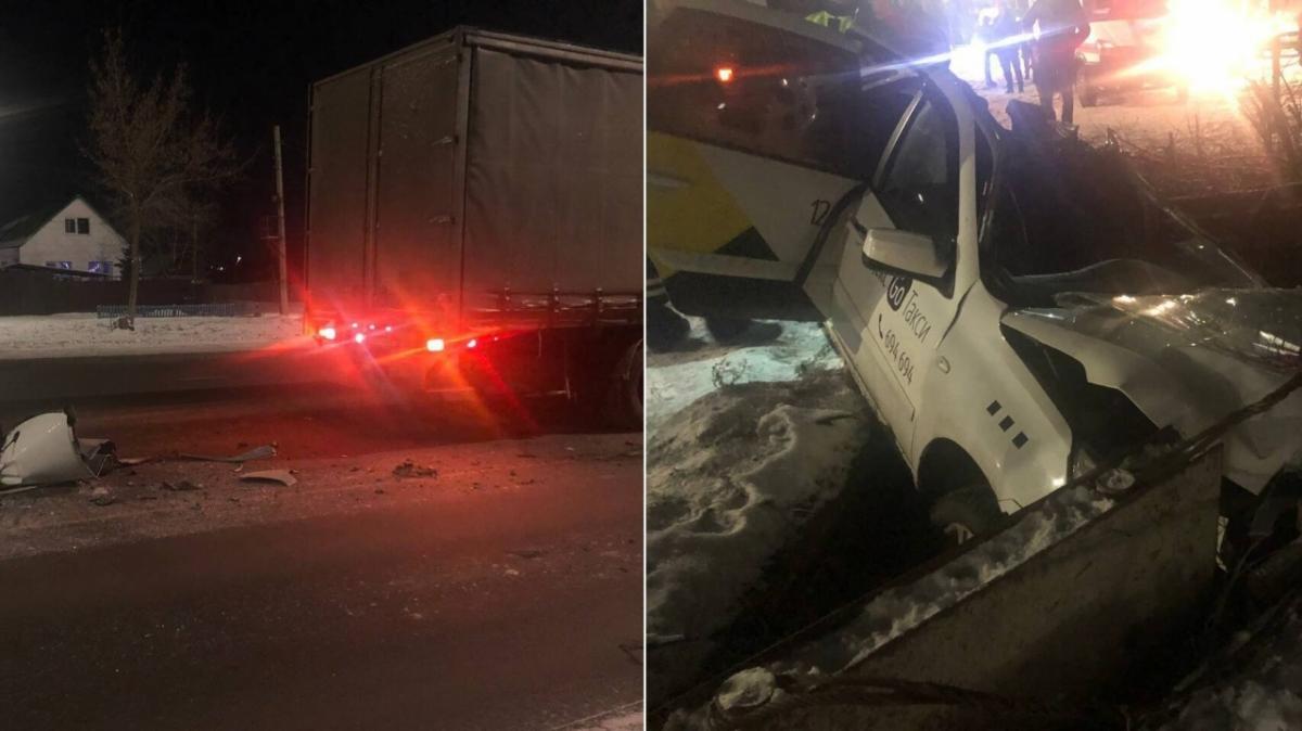 Водитель такси погиб в ДТП с фурой на Московском шоссе