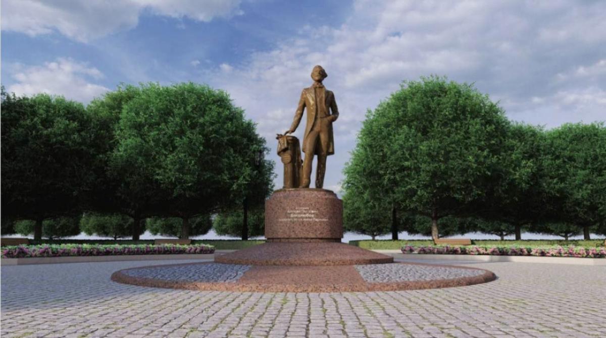 В Саратове появился памятник Алексею Боголюбову 