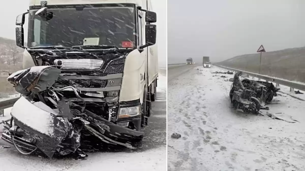 Под Саратовом в ДТП с фурой погибла женщина и маленькая девочка