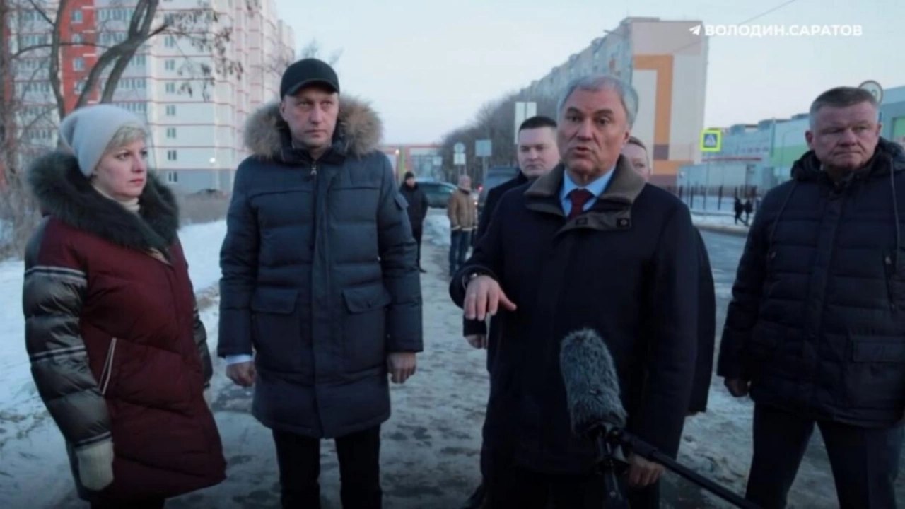 Володин побывал на строительстве нового корпуса школы №103 в Саратове