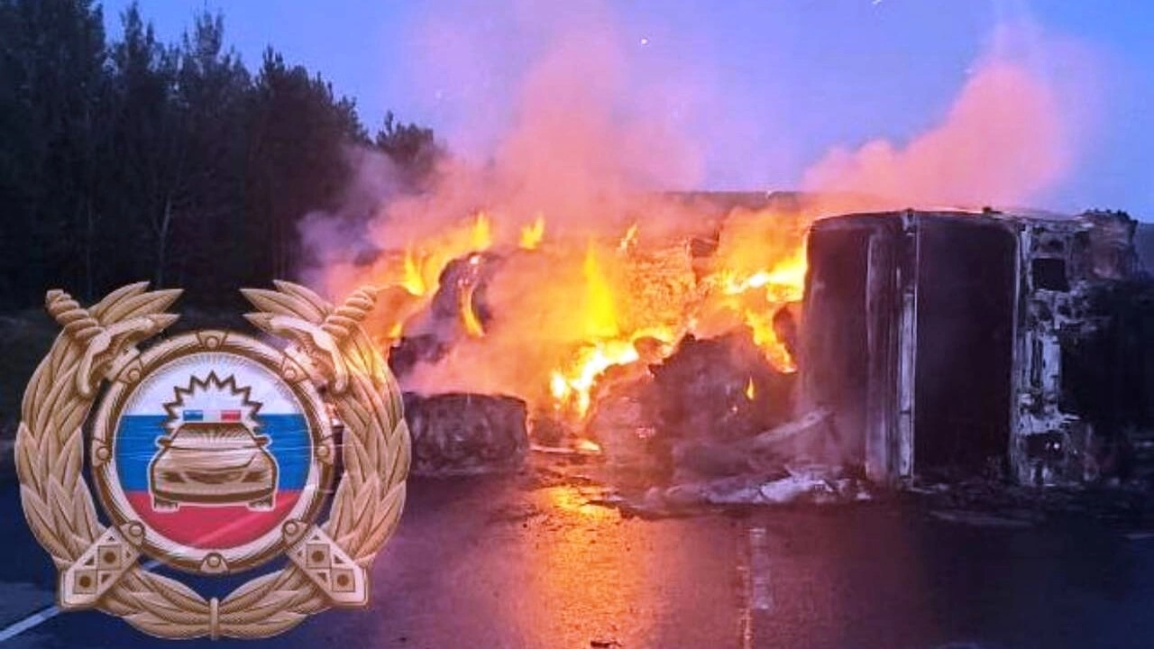 В жутком ДТП под Саратовом погиб водитель загоревшейся «Мазды»